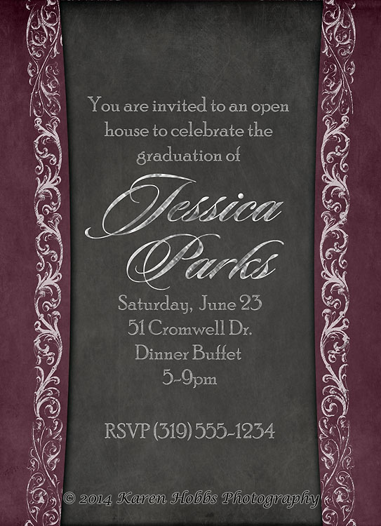Jessica Graduation Announcement 2015 back